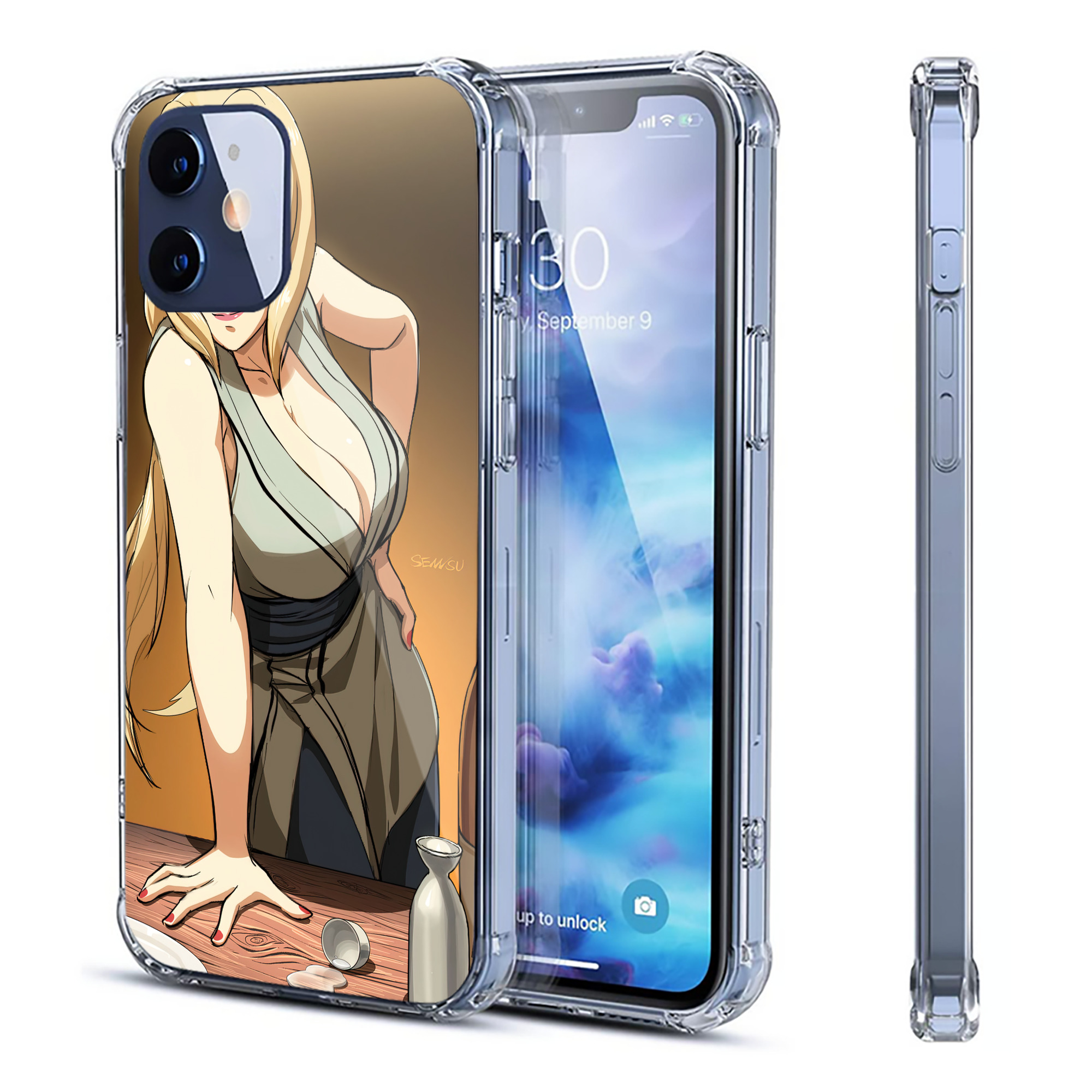 （画像用） NARUTO -ナルト- NARUTO -ナルト- 疾風伝 【iPhone 12シリーズ対応】透明スマホケース（クリアソフトケース）